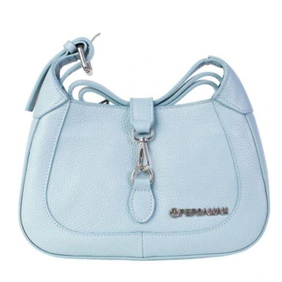 Persaman New York Handbags - Persaman New York Genuine Italian Leather Bag, Brittany in Blue, NWT